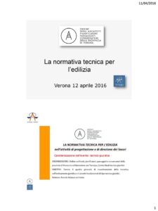 La Normativa Tecnica nelle Costruzioni