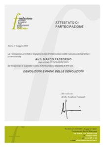 Demolizioni e Piano delle Demolizioni