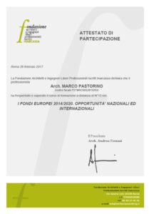 Fondi Europei 2014/2020. Opportunita’ Nazionali Ed Internazionali