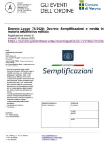 2020 Decreto Semplificazioni